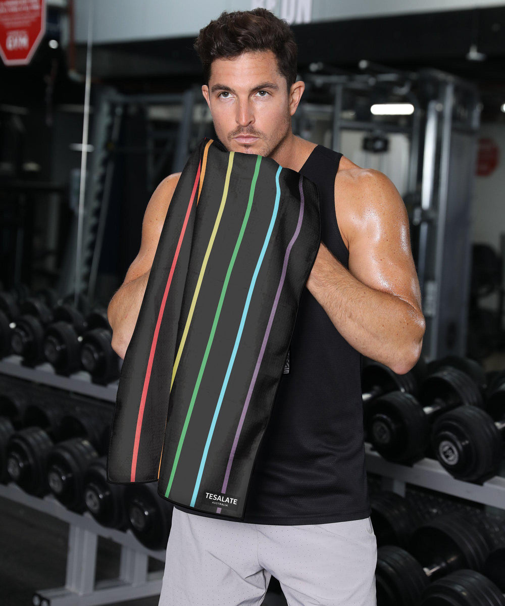 Tesalate Rainbow Road Workout Towel
