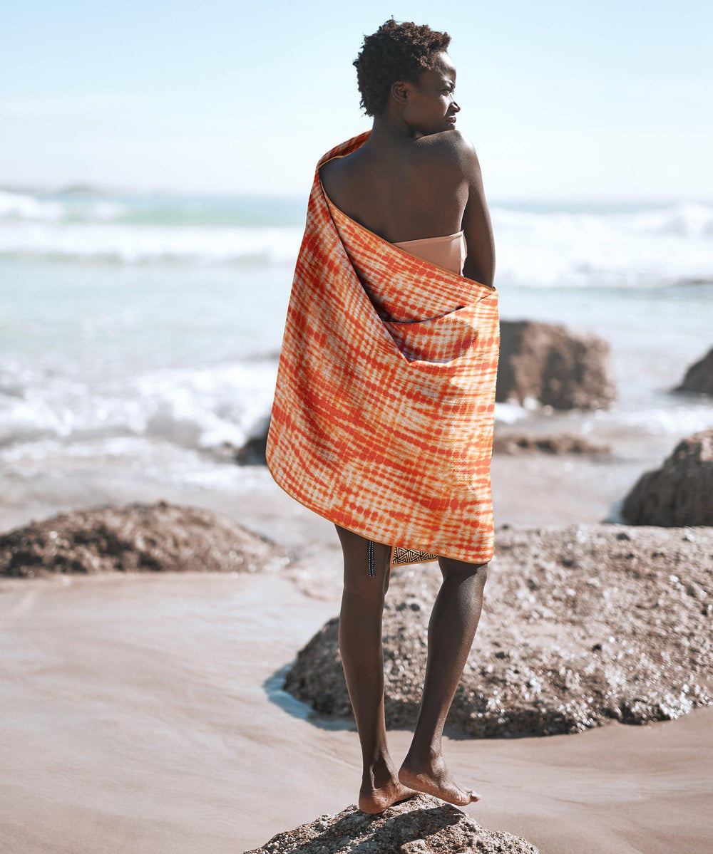 Zen - Orange-Beach-Towel